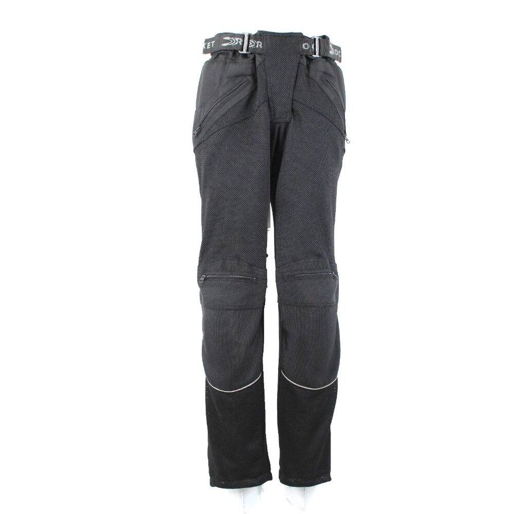 Joe Rocket Sz L 12-14 Black Nylon Mesh Mixed Media Padded Motorcycle Pants